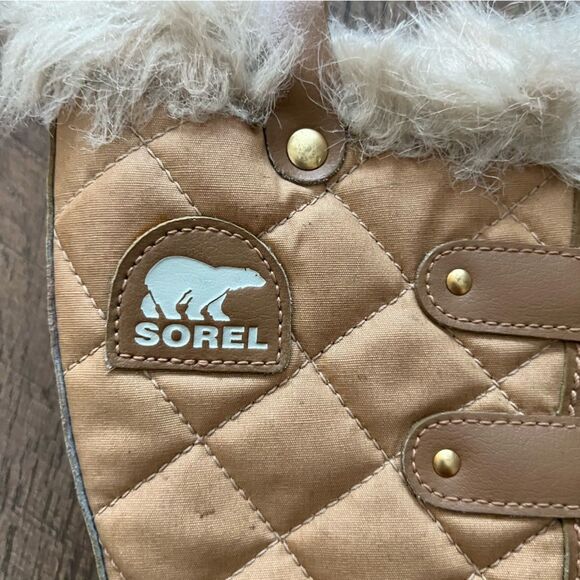 Sorel Size 8 Women’s Torino Quilted Canvas Waterproof Snow Boots - Picture 4 of 15